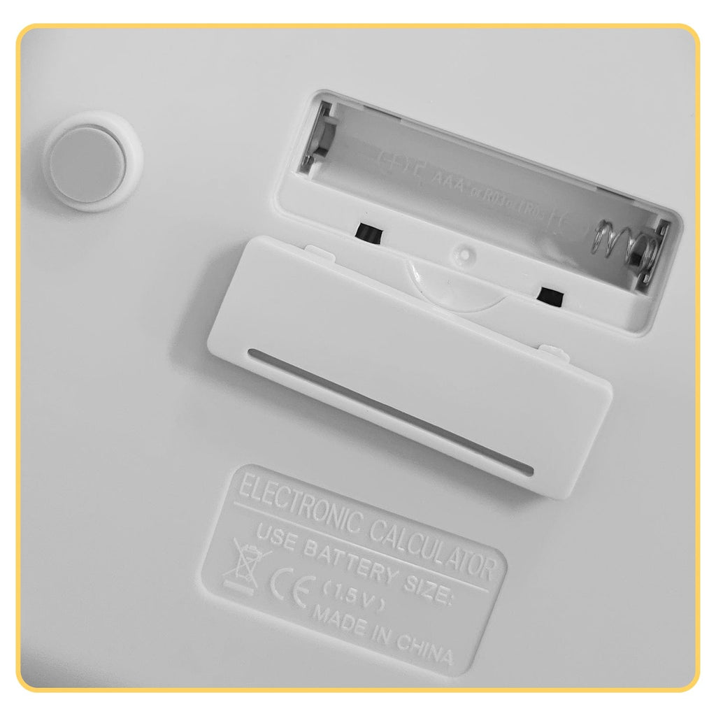Desktop Calculator - Solar & Battery Powered, 12-Digit, Large Keys